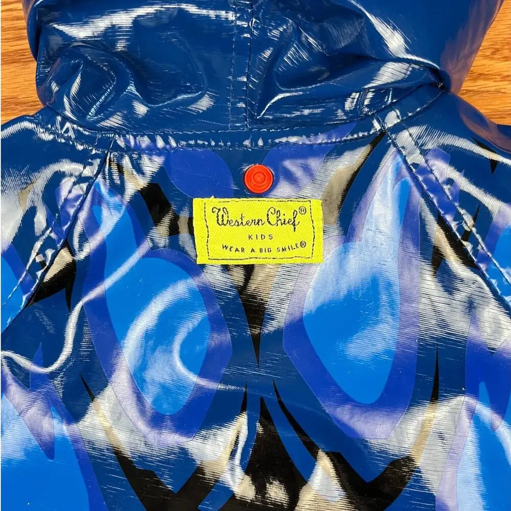 Western Chief Superman Raincoat Jacket Sz 2T
